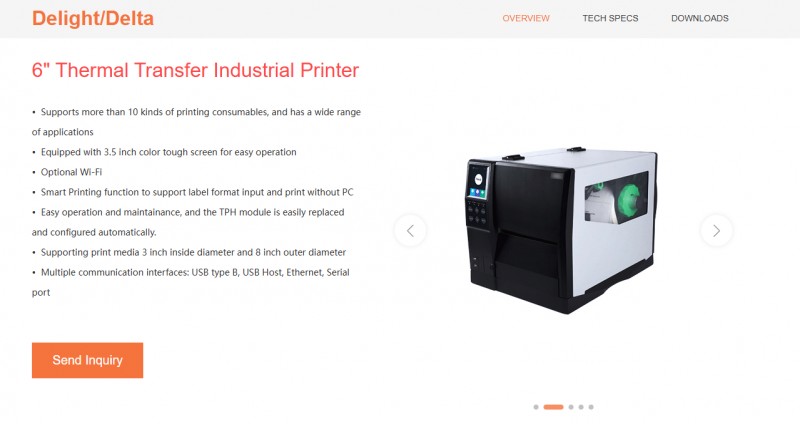 918.comDelight工业热转印打印机